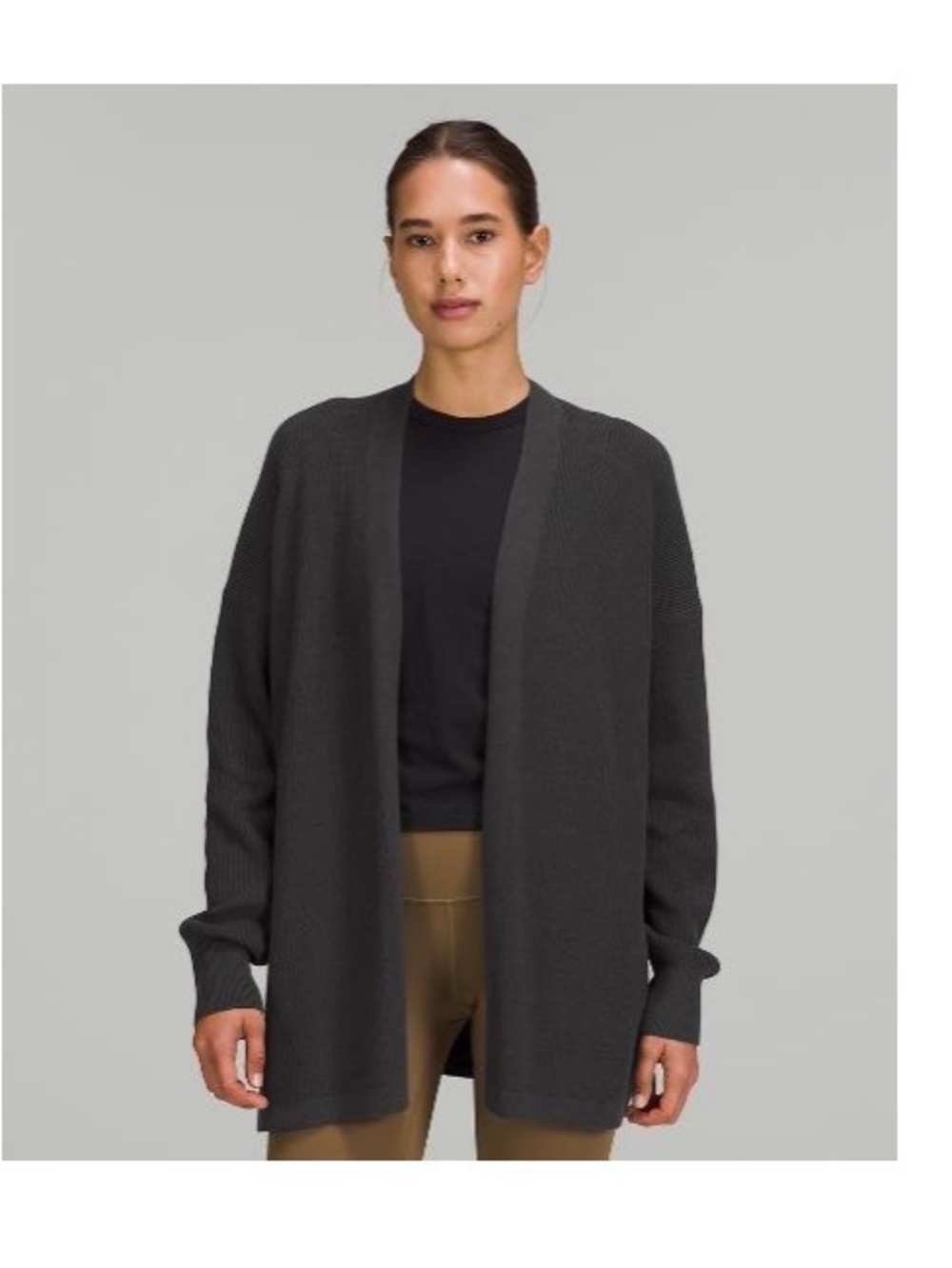 Lululemon dark grey cardigan